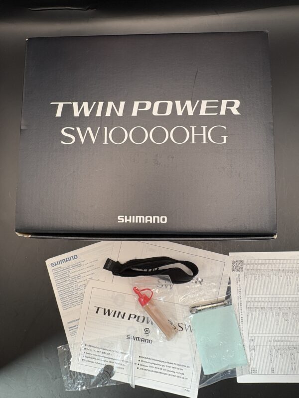 Shimano 21 TWIN POWER SW 10000HG Spinning Used With Box Rank C - Image 11