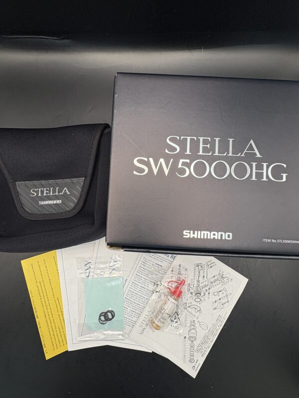 Shimano 13 STELLA SW 5000HG Spinning Used With Box Rank A - Image 2