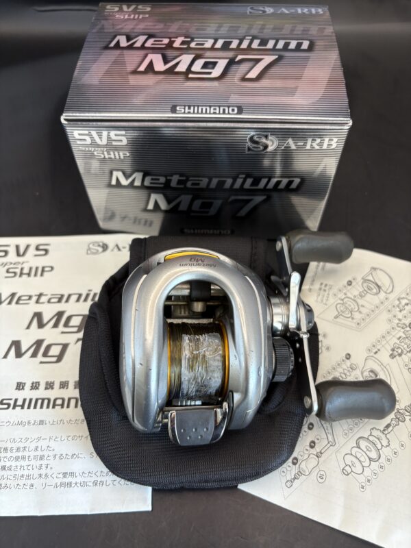 Shimano 07 Metanium MG7 Baitcasting Reel Used With Box Rank C - Image 2