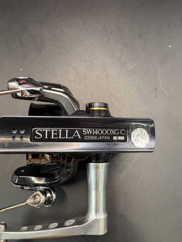 Shimano 19 STELLA SW 14000XG  Custom Handle and Custom Spool Spinning Used With Box Rank C - Image 7