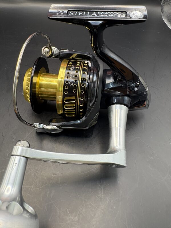 Shimano 19 STELLA SW 14000XG  Custom Handle and Custom Spool Spinning Used With Box Rank C - Image 10